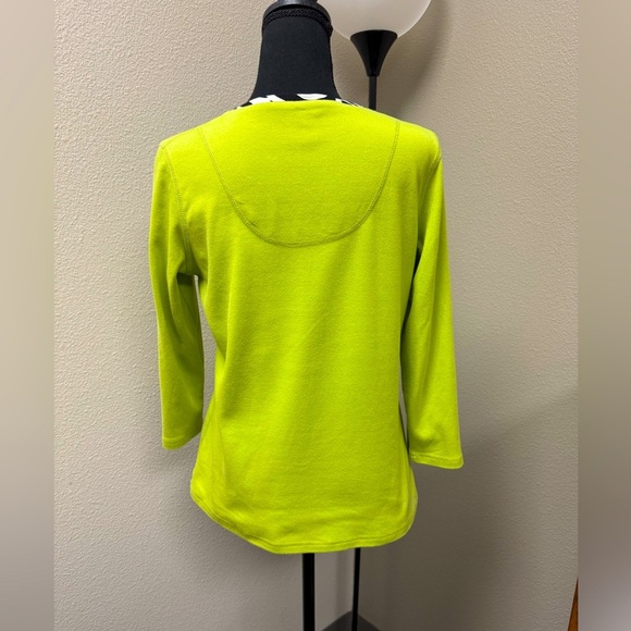 Vincente’ Retro Unique 90s Y2K Vibrant Green Embellished Blouse - Size Small - Picture 4 of 10